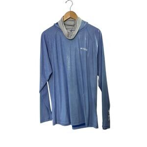 Columbia Mens Terminal Deflector Ice Hoodie Long Sleeve Shirt Men's Large NEW